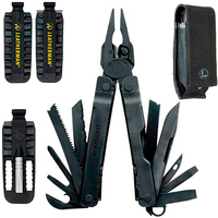 Набор Мультитул Leatherman Super Tool 300 Black 831151+Удлинитель битодержателя + Комплект бит Bit Kit 2 половины